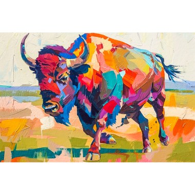 Stier in kubisme art